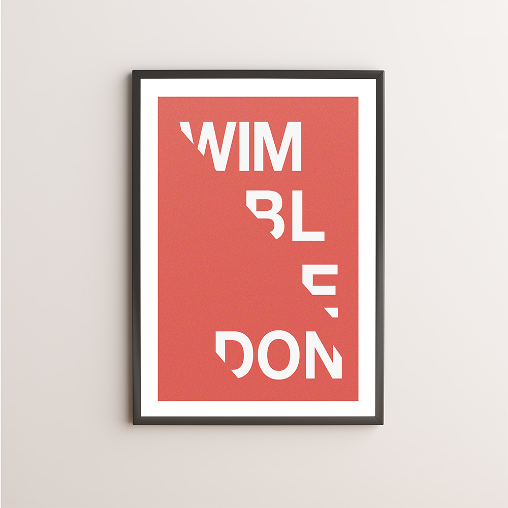 Wimbledon Typography Giclée Art Print