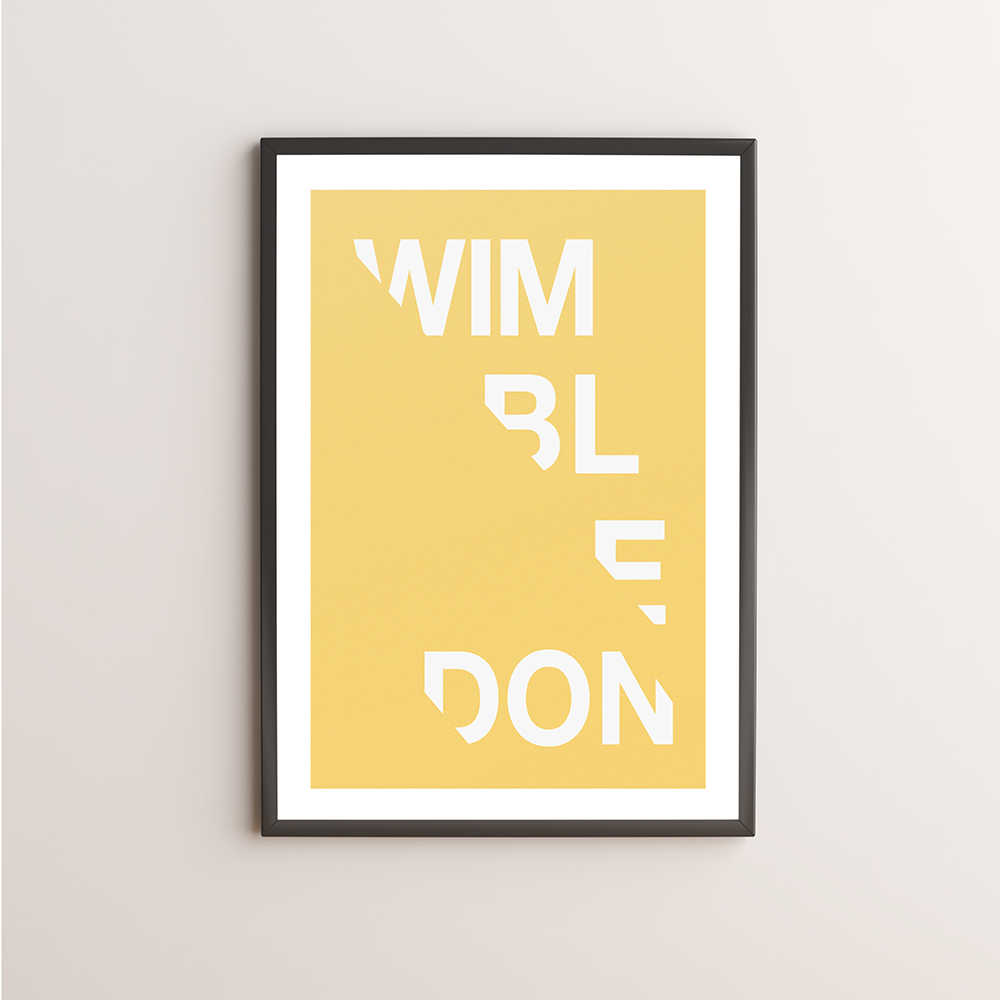 Wimbledon Typography Giclée Art Print