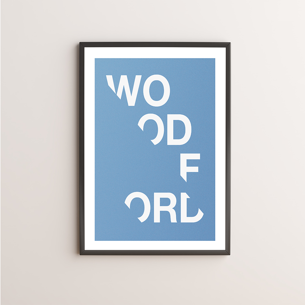 Woodford Typography Giclée Art Print