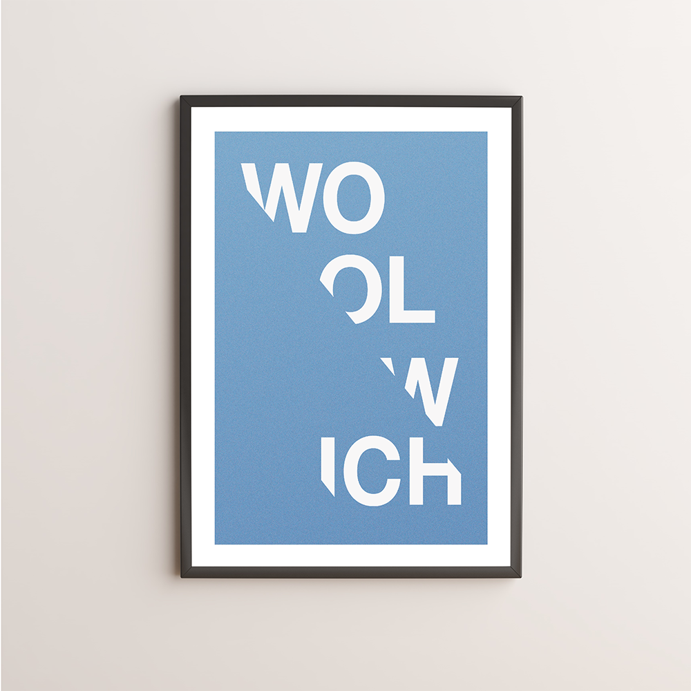 Woolwich Typography Giclée Art Print