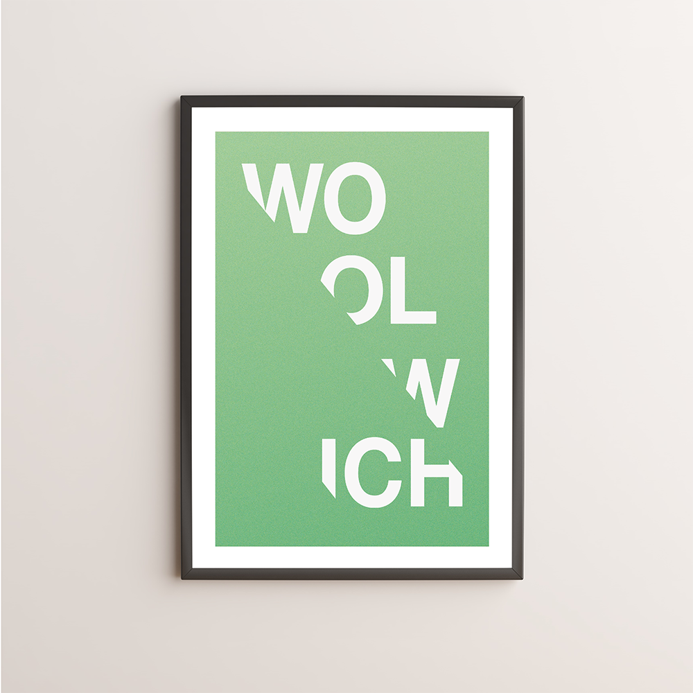 Woolwich Typography Giclée Art Print