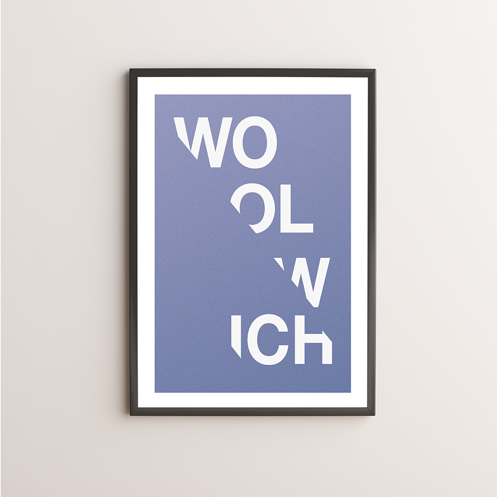 Woolwich Typography Giclée Art Print